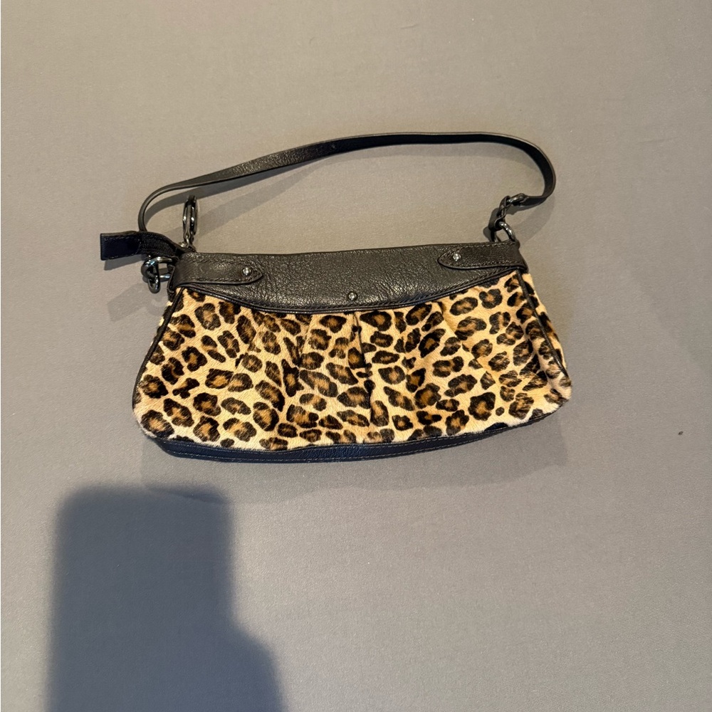 Leopard Print Women's Bag with Black Accents cole haan